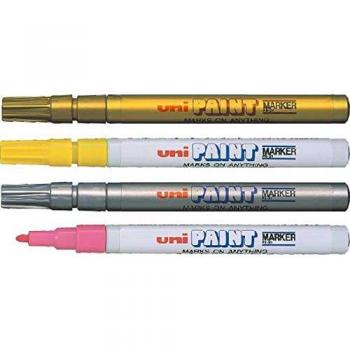 Rotulador Permanente Uni-Ball Paint PX-21L Gris - 12 Unidades