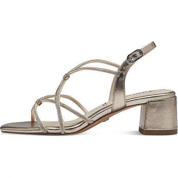 Sandalias Tamaris Mujer 28236 Oro con Talón, Talla 37 EU