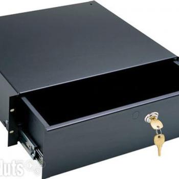 Middle Atlantic D2LK Rack Drawer Unit - Server Cabinet Accessory, Black