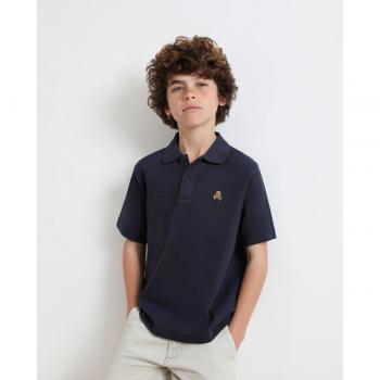 Polo de niño de algodón con manga corta