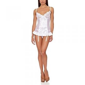 Intimax corsets lencería y moda Yolanda Body, Blanco, S/M para Mujer