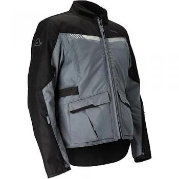 Acerbis Chaqueta de Moto Mujer X-Trail Gris - Chaqueta textil para motocicletas para damas, color negro y gris, talla XL
