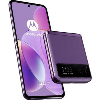 Motorola Razr 40 8GB RAM 256GB Storage Summer Lilac Dual SIM 6.9 Foldable Display Android 13 5G USB-C 4200mAh Battery