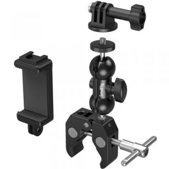 SmallRig Super Clamp Kit with Magic Arm and Phone Mount for Action Cameras