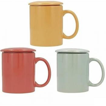 Taza Quid Happy Simply Filtro para Infusiones Multicolor (330 ml) (12 Unidades)