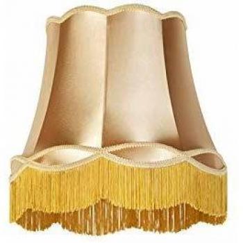 Pantalla de seda dorada 45 cm - GRANNY