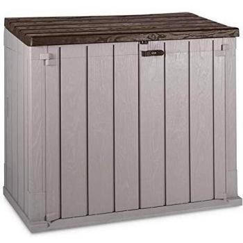 Arcón de Jardín Exterior Stora Way XL - 145x82x124 cm - Resina Beige, 1270L