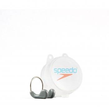 Speedo 800497, Pinza De Nariz Natación Piscina Y Playa Color Gris/metall Azul Talla Unica Unisex Adulto, Talla Única