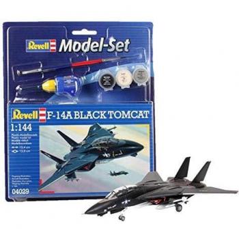 Revell - Maqueta Modelo Set F-14A Black Tomcat, Escala 1:144