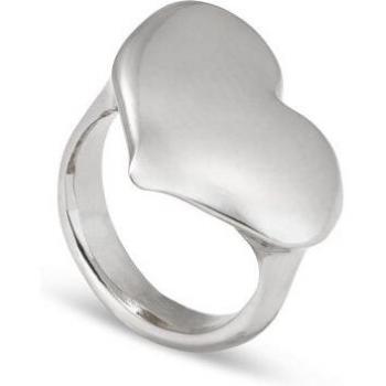 UNO de 50 - Large Heart-Shaped Silver Plated Ring, Size 18