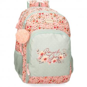 Mochila Escolar Movom Romantic Girl Dos Compartimentos