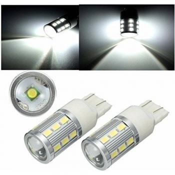 AUDEW T20 7443 W21 / 5W 580 auto 18LED Reverse Stop Tail Light Bulb DRL blanca