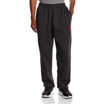 adidas Rose Basic Pant - Pantalón para hombre, color negro / rojo, talla XXL