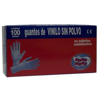 Caja 100 Guantes vinilo desechable talla P