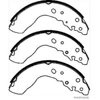 Juego de zapatas de freno traseras HERTH+BUSS JAKOPARTS J3508021 para SUZUKI Ø254mm