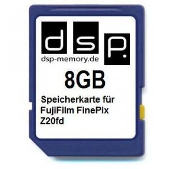 8GB Speicherkarte für FujiFilm FinePix Z20fd
