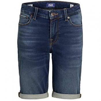 JACK & JONES Jjirick Jjicon Shorts GE 006 I.k STS Jr Pantalones Cortos de Jean, Azul Denim, 176 cm para Niños