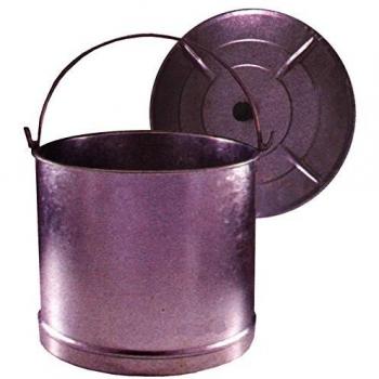 SOLER 40 CM - Cubo Recto Galvaniz C/Tapa 2As Soler 40 Cm 60 L