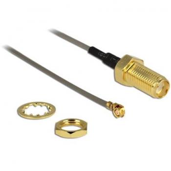 Cable Antena SMA Hembra a I-PEX Macho 200 mm Delock 88816