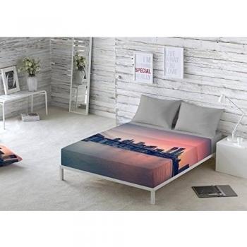 NATURALS Juego De Sábanas Brooklyn Bridge Multicolor Cama 90