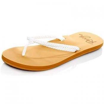 Roxy Costas, Zapatos de Playa y Piscina Mujer, Blanco