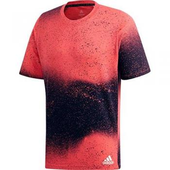 adidas Freelift_Sport Spray Graphic T-Shirt, Hombre, Shock Red/Legend Ink, XL