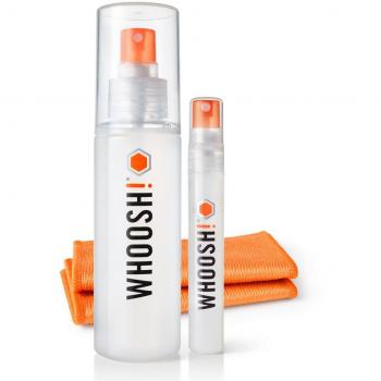 Whoosh! Screen Shine cleaner Duo - Pack 2 Sprays pulverizadores 100 y 8 ml limpieza pantallas y 2 paños de microfibra