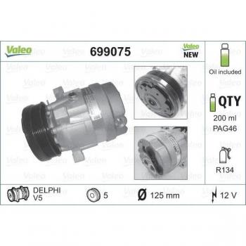 Compresor de aire acondicionado VALEO 699075