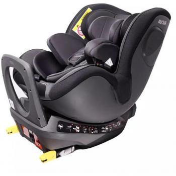 Silla de Coche Avova Sperber Fix Grey and Black - Grupo 1/2/3, homologación ECE R44/04, instalación con cinturón de seguridad del vehículo, respaldo reclinable en varias posiciones, sistema de