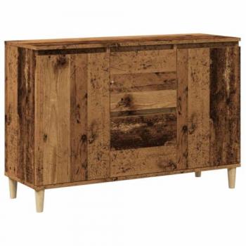 Aparador de madera de ingeniería envejecida 102x35x70 cm Vidaxl