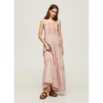 Vestido de tirantes con estampado floral Pepe Jeans