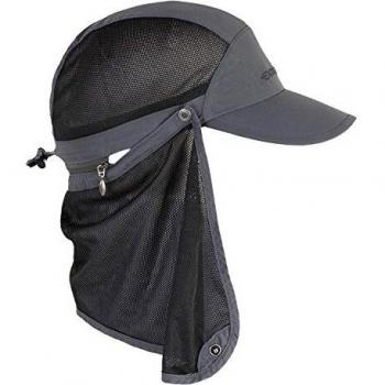 EXOFFICIO BugsAway Mesh Cape Gorra Anti-Insectos con Malla, Unisex Adulto, marrón
