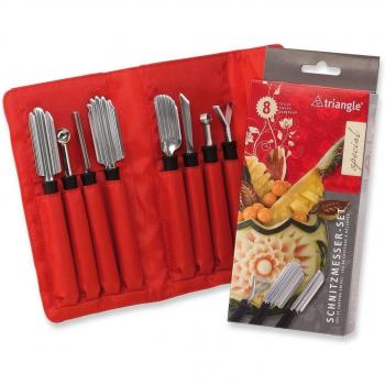 TRIANGLE Special - Juego de Cuchillas para tallar Frutas y Verduras, 8 Piezas