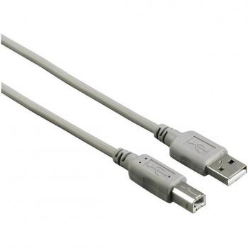Cable USB Hama 00200901, 3 m, USB-A a USB-B, 2.0, Negro