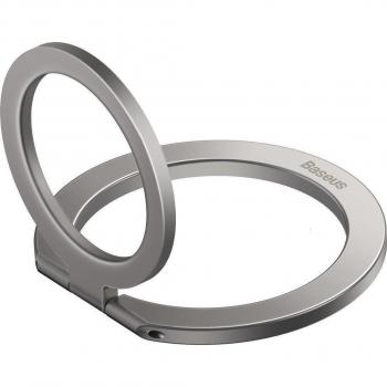 Baseus Tool Halo Magnetic Ring Holder Phone Stand (5.4 Inch or Above) Aluminium Alloy, Silver