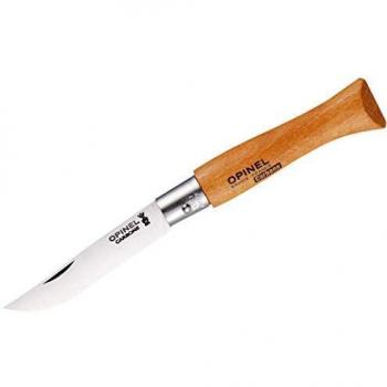 Opinel O111040 Navaja de Acero al carbón, Unisex, Beige, 5 cm