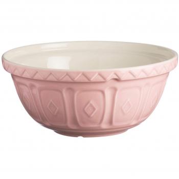 Mason Cash S12 Colour Powder Pink Chip Resistant Earthenware Mixing Bowl 29cm Diameter, Ceramic, 4 Litre/29 cm