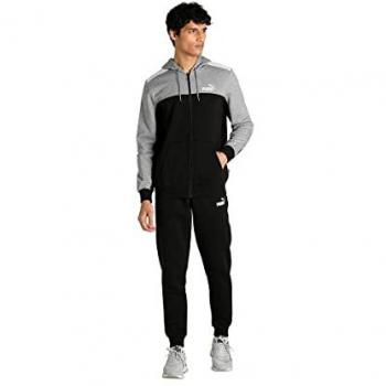 Chándal Puma Ess+ con Capucha Colorblock para Hombre en Negro, Talla XL