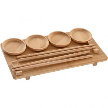 Set de sushi DKD Home Decor 24 x 0,5 x 0,5 cm Natural Oriental