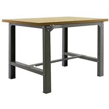 Banco de trabajo industrial BT6 Simonwork Plywood Gris/Madera Simonrack 865x1800x750 mms - banco de trabajo resistente 800 Kgs de capacidad por estante