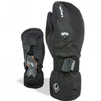Level Fly Mitt Guantes Infantiles, Invierno, Infantil, Color Negro - Negro, tamaño 6.0