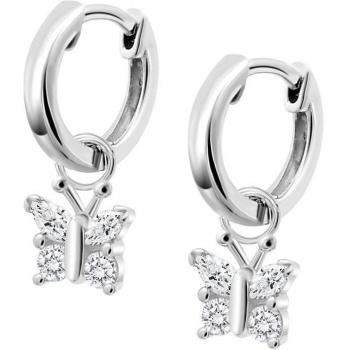 Pendientes Lotus Silver LP3626-4/1 Mariposa de Plata con Circonitas para Mujer