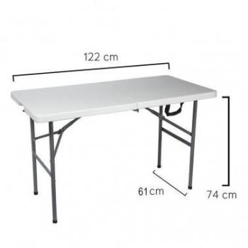 PAPILLON Mesa Plegable Rectangular 120x60x7 4cm