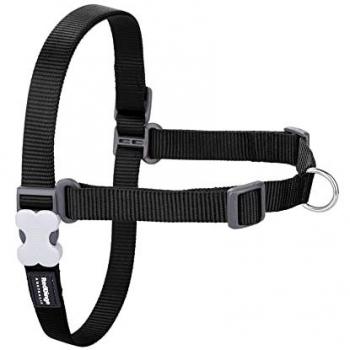 Arnés antitracción para perro Red Dingo, color negro, talla L, ajuste de 70-98 cm