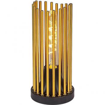 Lámpara de Mesa Roxas 1xE27 Varillas Doradas IP20 Rabalux
