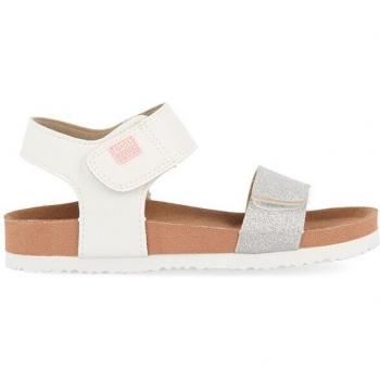 Gioseppo Chanclas Estilo Bio Plateadas para Niña JABBEKE - Cómodas y Resistentes, Sandalias cerradas de niña estilo bio con cierre adherente