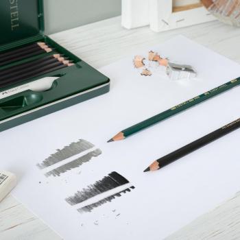 Estuche Faber-Castell 8 Lápices 9000 + 8 Graphite Matt + Accesorios