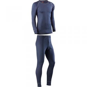 Juba 730Dn/S -termica conjunto de camiseta y pantalón interior de poliester. color marino.