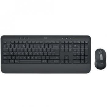 Logitech Signature MK650 Combo For Business Wireless Keyboard and Mouse Set Bluetooth QWERTY US International Layout Graphite