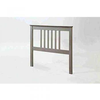 Dogar Cabecero Tabac Pino Macizo, para Cama somier de 90, Color Blanco Translucido 100x102x2
